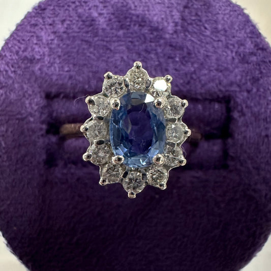 18ct Sapphire & Diamond Ring