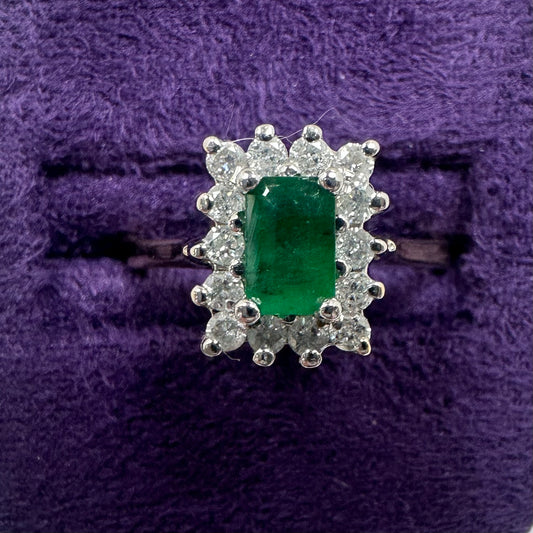 Emerald & Diamond Ring