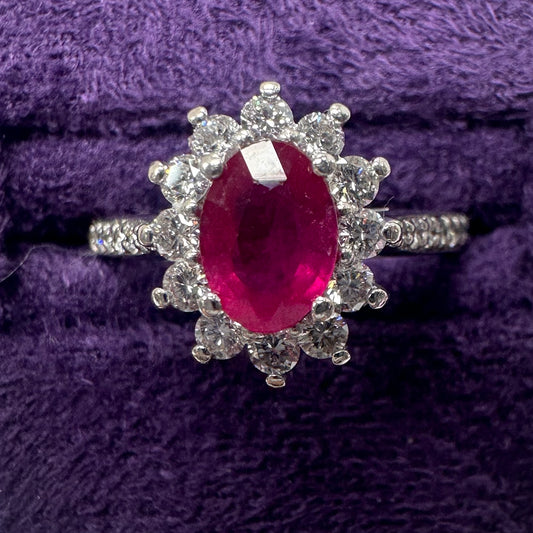 18ct Ruby & Diamond Ring