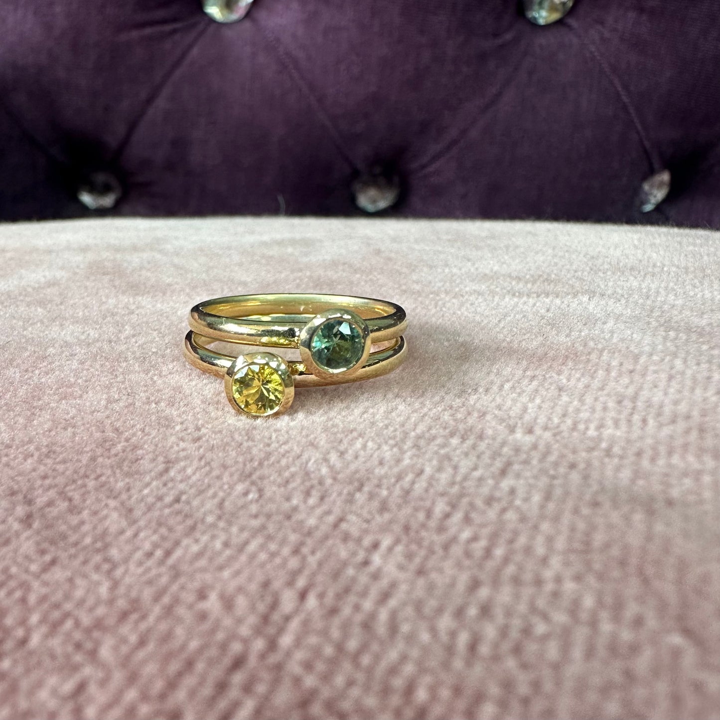 Green Sapphire Ring